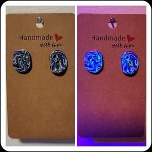 Camo "Ugly Sweater" UV Reactive Handmade Earrings